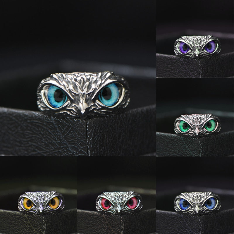 "keeping eyes on you" Owl rings by Style's Bug (2pcs pack) - Style's Bug