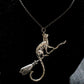 The Cat on a Broomstick necklace - Style's Bug