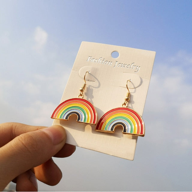 Cloud earrings by Style's Bug - Style's Bug Rainbow earrings