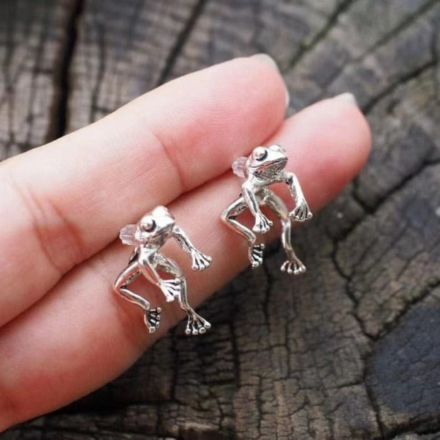 Frog Earrings by Style's Bug (2 pairs pack) - Style's Bug Silver