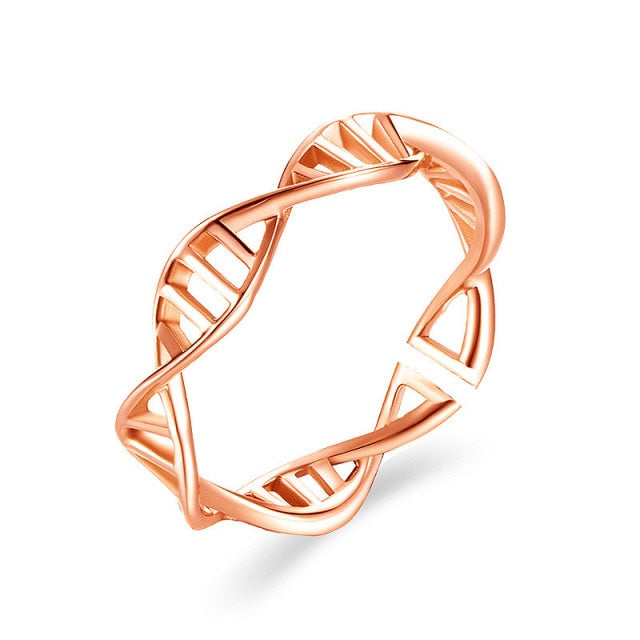 The adjustable DNA ring by Style's Bug - Style's Bug Rose Gold