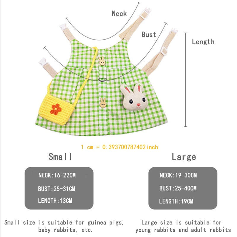 Student Bunny Dress set by SB (Vest + Leash + Hat) - Style's Bug