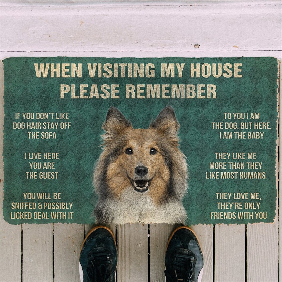 " Rough Collie Rules " mats by Style's Bug - Style's Bug