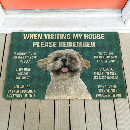 " Shih Tzu Rules " mats by Style's Bug - Style's Bug 90x150cm