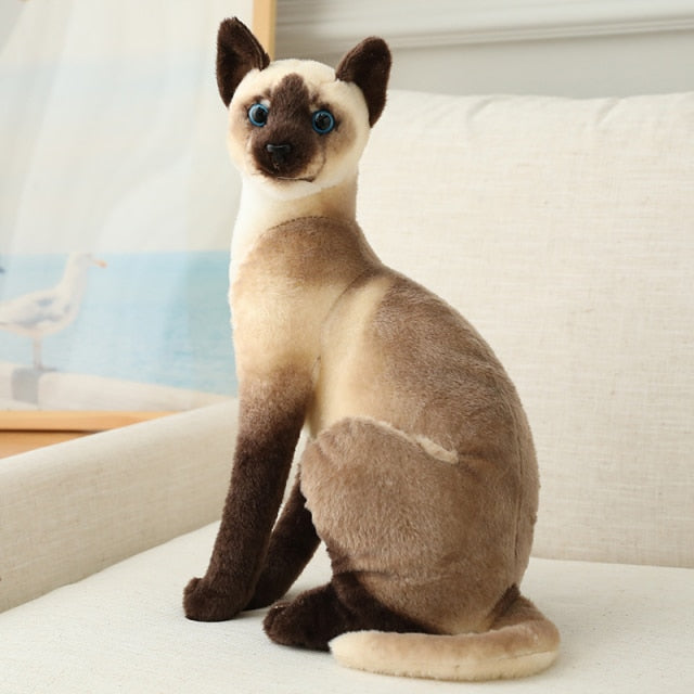 Realistic Cat plushies by Style's Bug - Style's Bug Sitting Siamese - 25cm
