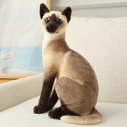 Realistic Cat plushies by Style's Bug - Style's Bug Sitting Siamese - 20cm
