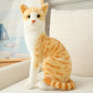 Realistic Cat plushies by Style's Bug - Style's Bug Sitting Orange - 35cm