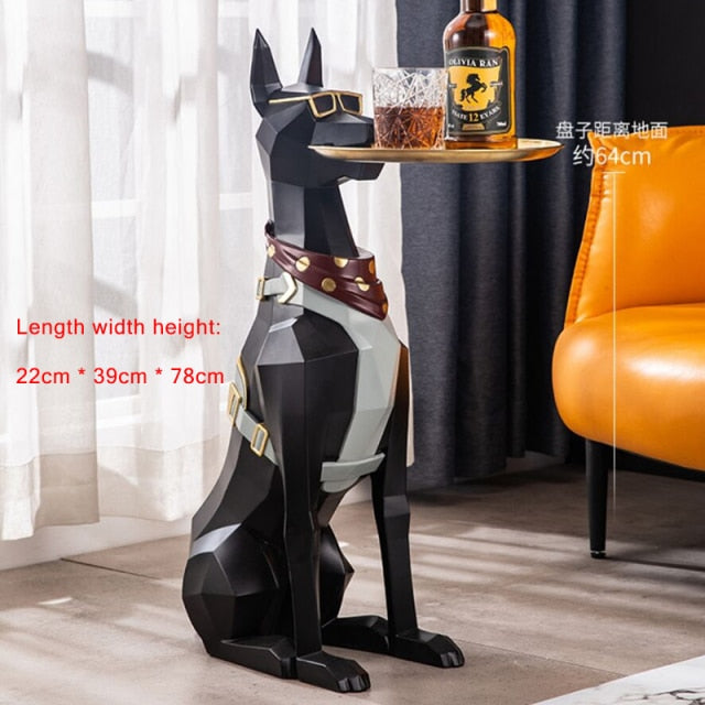 "Dobermann the waiter" table by Style's Bug - Style's Bug Black