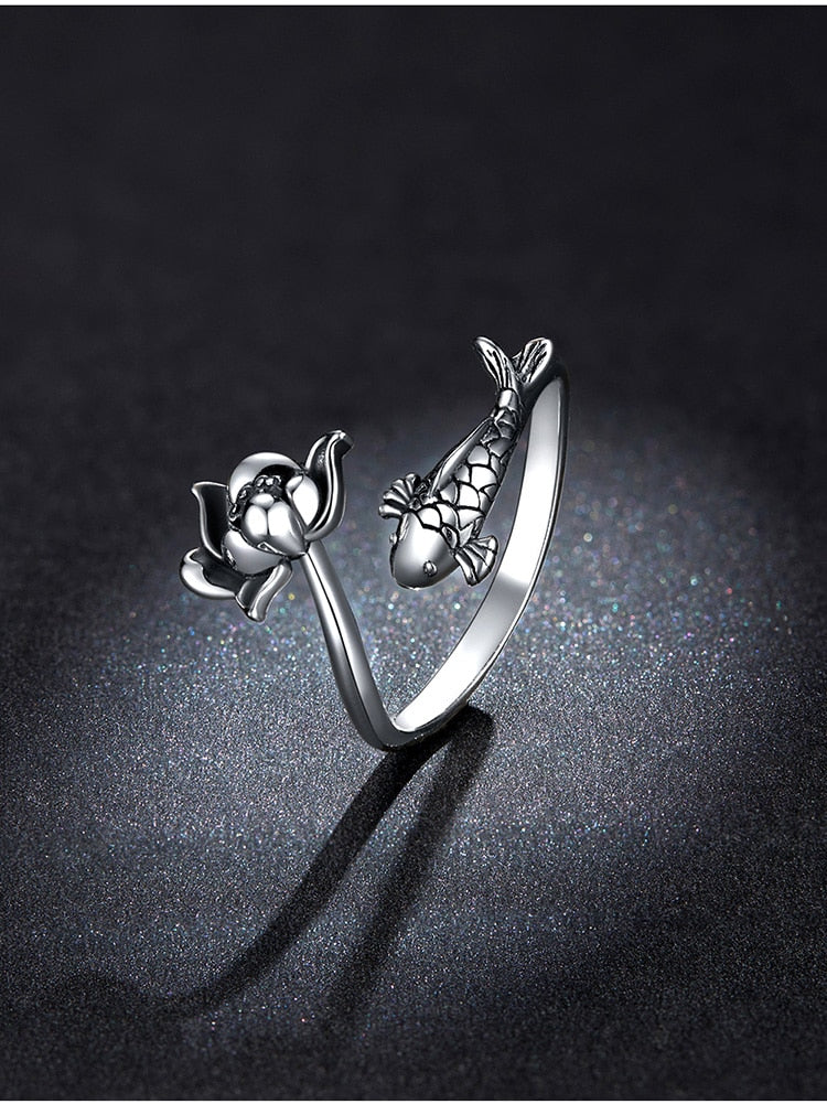 Koi & Lotus ring by Style's Bug - Style's Bug