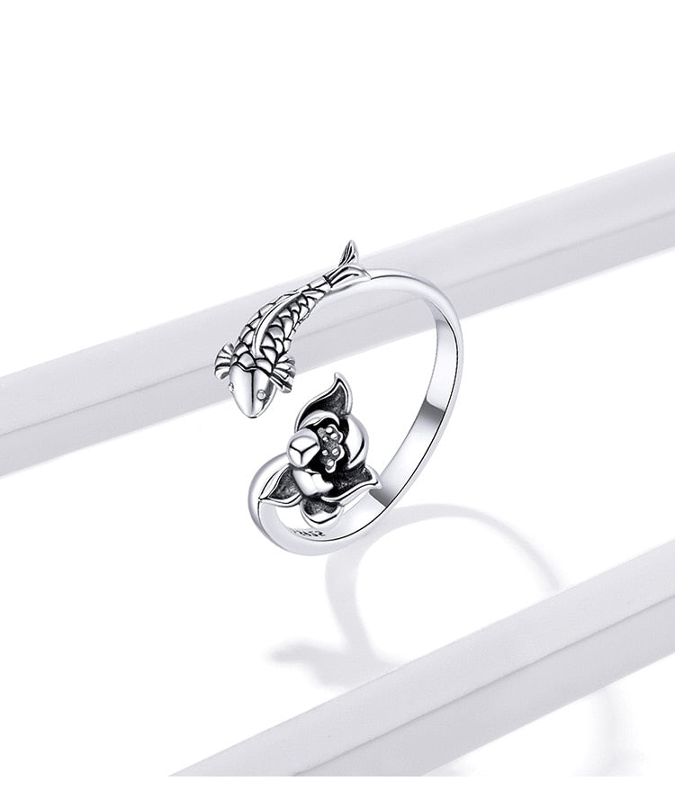 Koi & Lotus ring by Style's Bug - Style's Bug