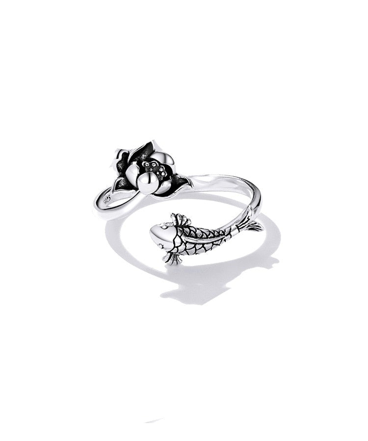 Koi & Lotus ring by Style's Bug - Style's Bug