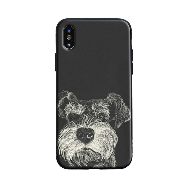 Curious Schnauzer iPhone case by SB - Style's Bug for iphone 5 5s se