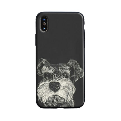 Curious Schnauzer iPhone case by SB - Style's Bug for iphone 5 5s se