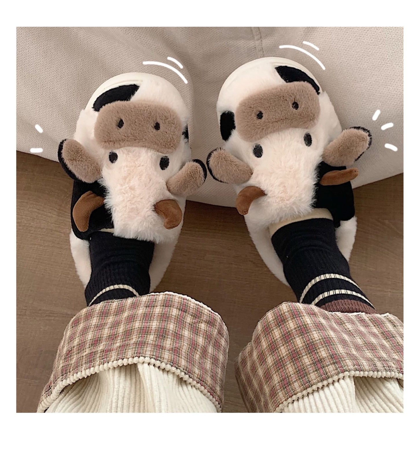 Cow indoor slippers by Style's Bug - Style's Bug