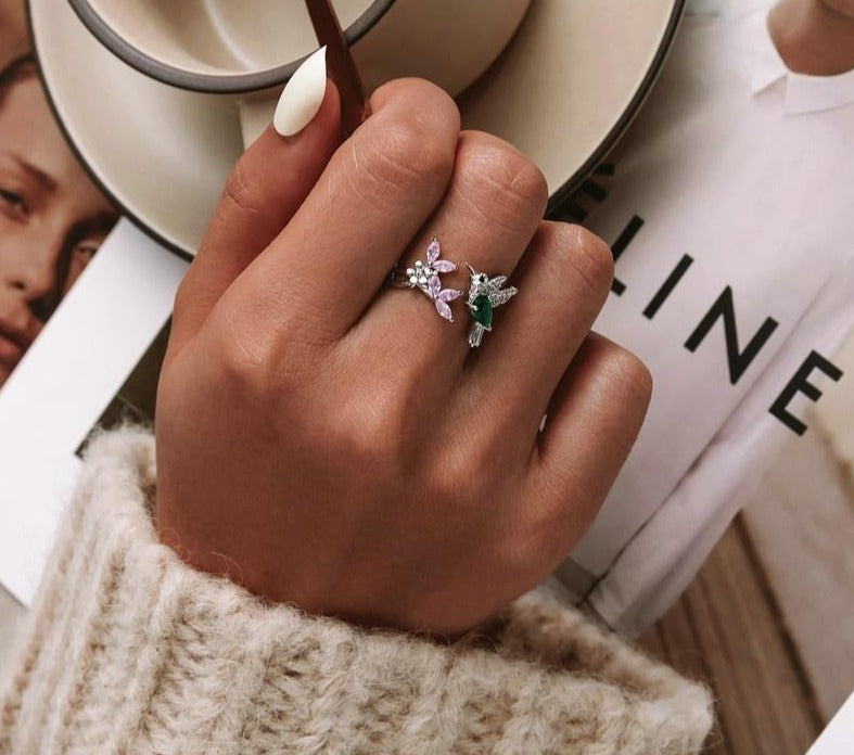 Hummingbird ring by Style's Bug - Style's Bug