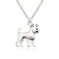 Vintage Schnauzer necklace - Style's Bug Left necklace / 45cm