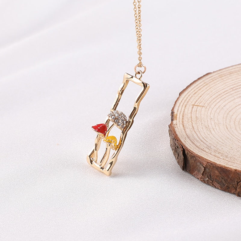 The Mushroom Trio Necklace by Style's Bug - Style's Bug