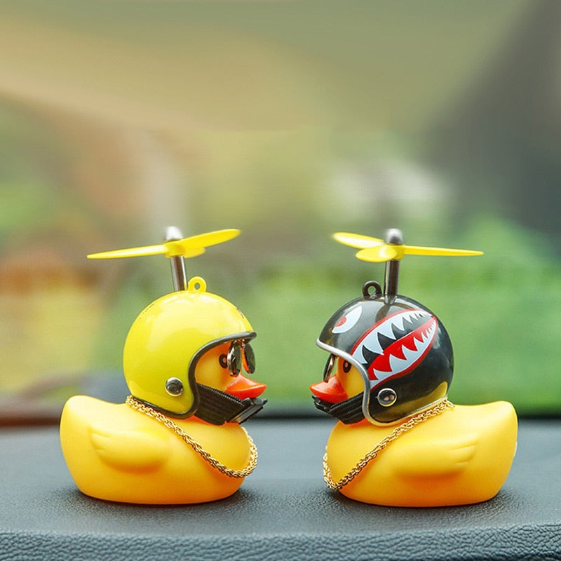 Helmet Duck Car Ornament by Style's Bug (2pcs pack) - Style's Bug