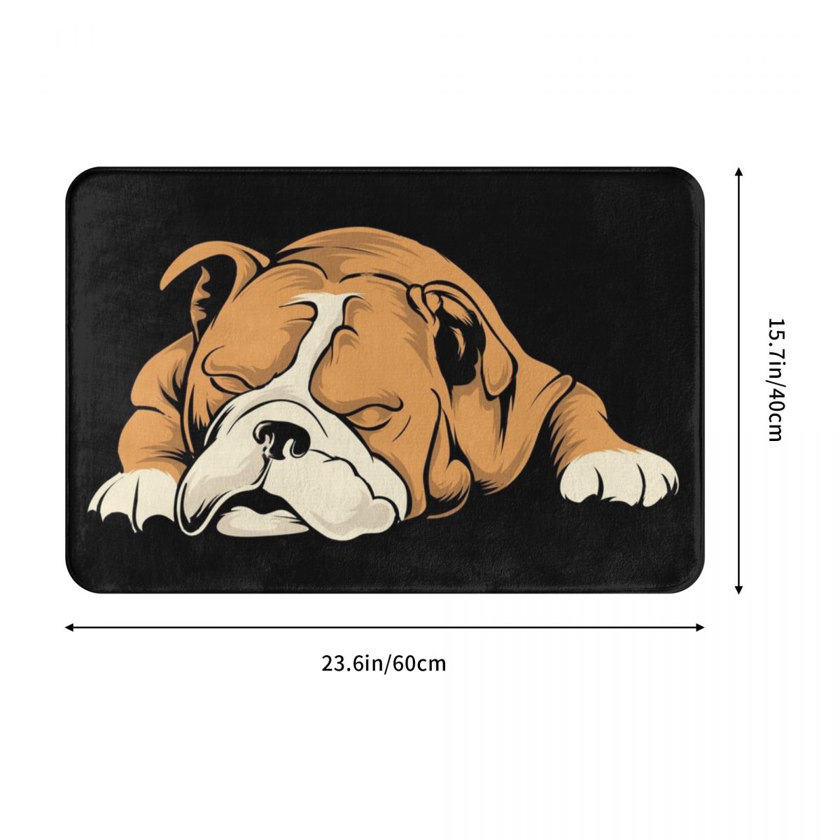Sleeping Bulldog Doormat by Style's Bug - Style's Bug