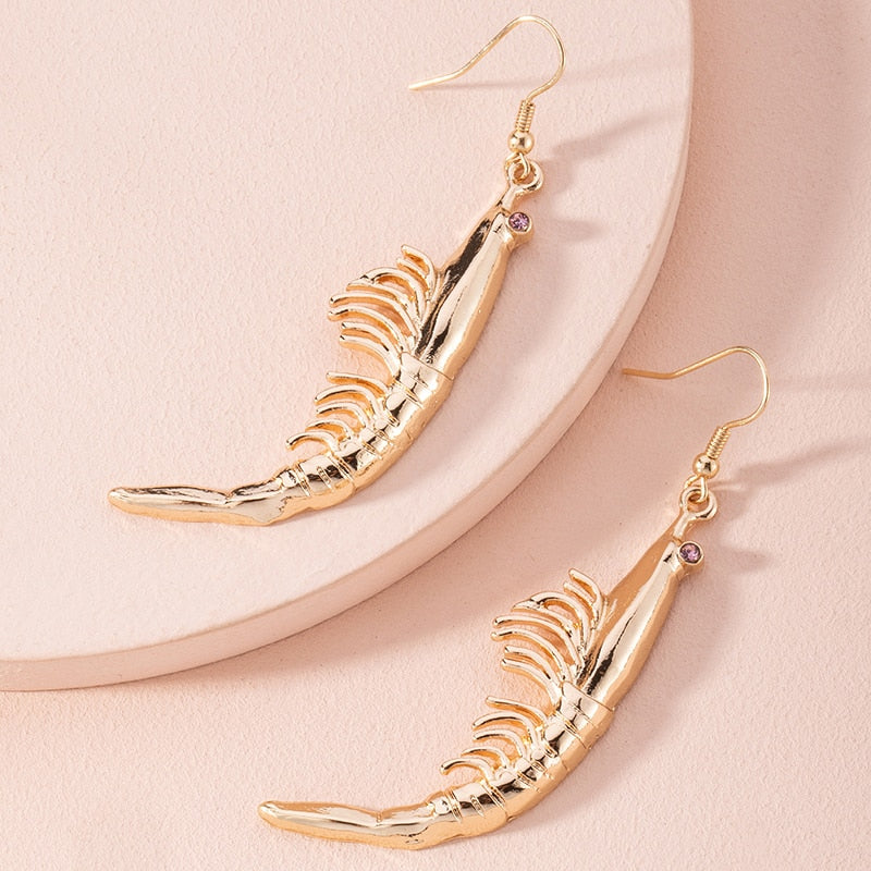 Shrimp earrings by Style's Bug - Style's Bug