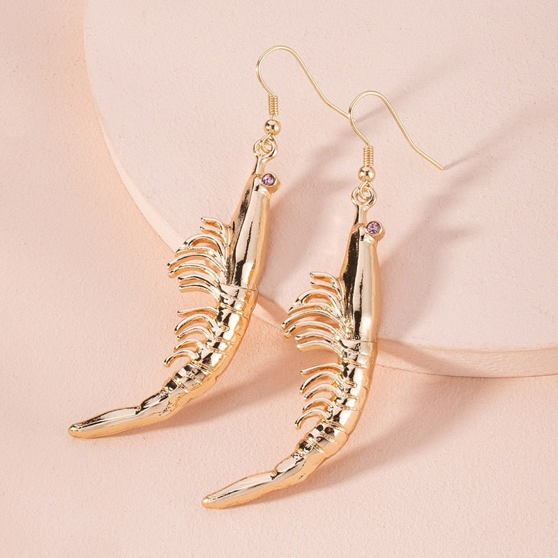 Shrimp earrings by Style's Bug - Style's Bug