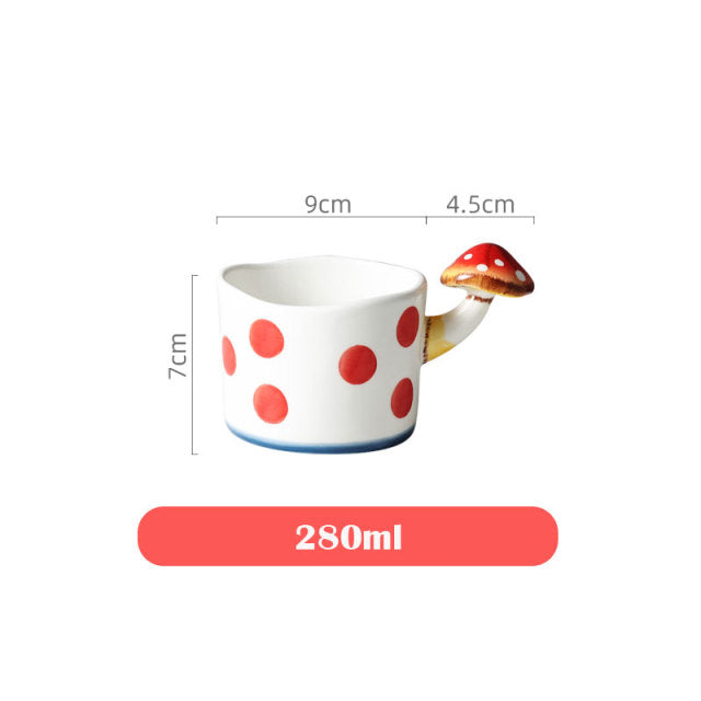 Hand Painted Mushroom Tableware - Style's Bug Mug