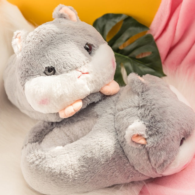 Hamster Slippers by Style's Bug - Style's Bug Dark Grey / EU 36