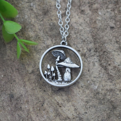 Witchy Forrest Mushroom Necklaces by Style's Bug - Style's Bug A