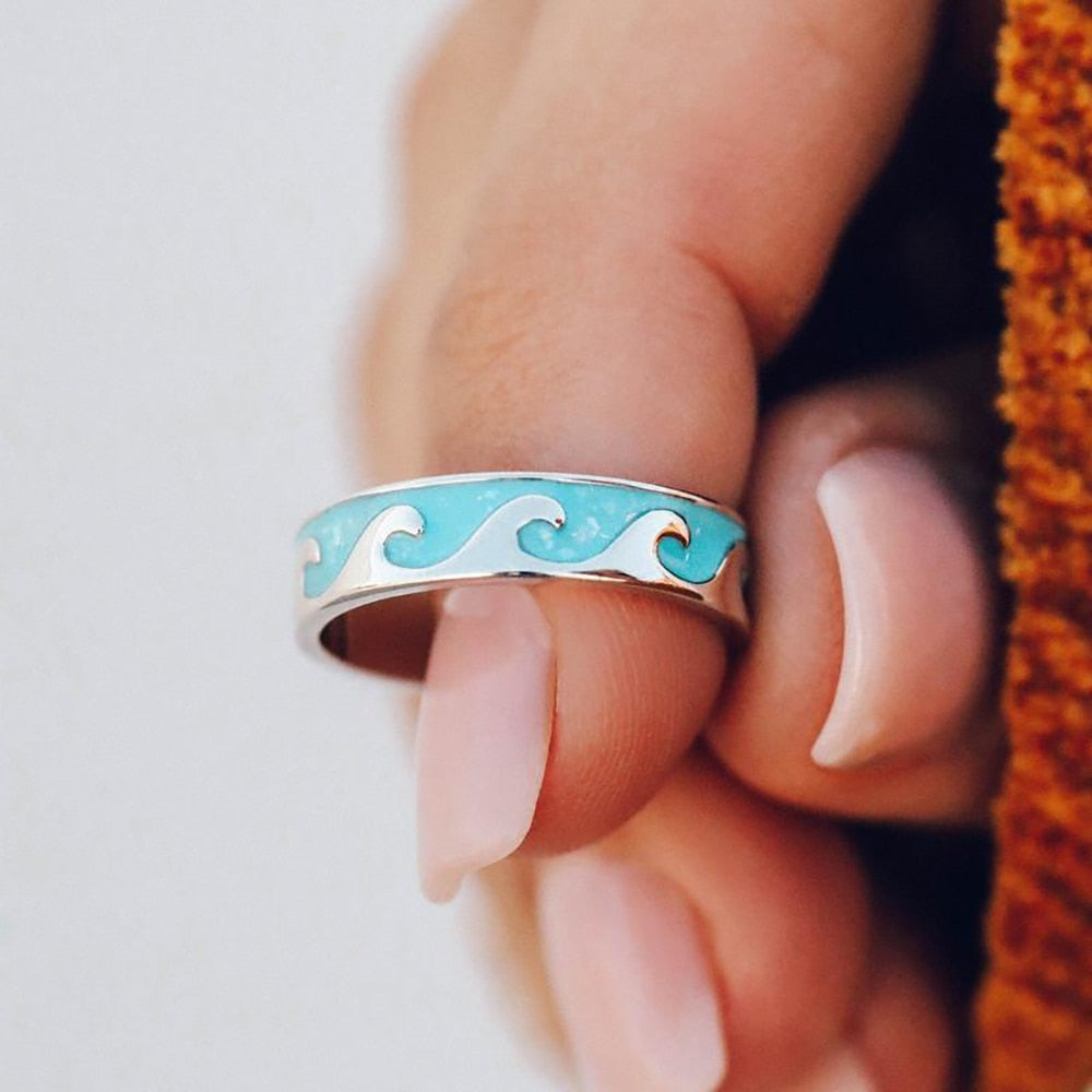 "Lady in the Ocean" ring set by Style's Bug (4pcs set) - Style's Bug