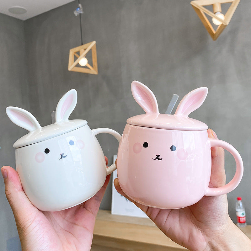 Rabbit eared mug with Lid + Spoon - Style's Bug
