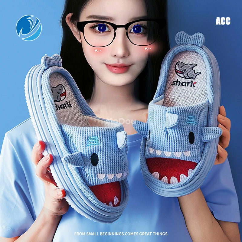 Thick sole Shark slippers by Style's Bug - Style's Bug
