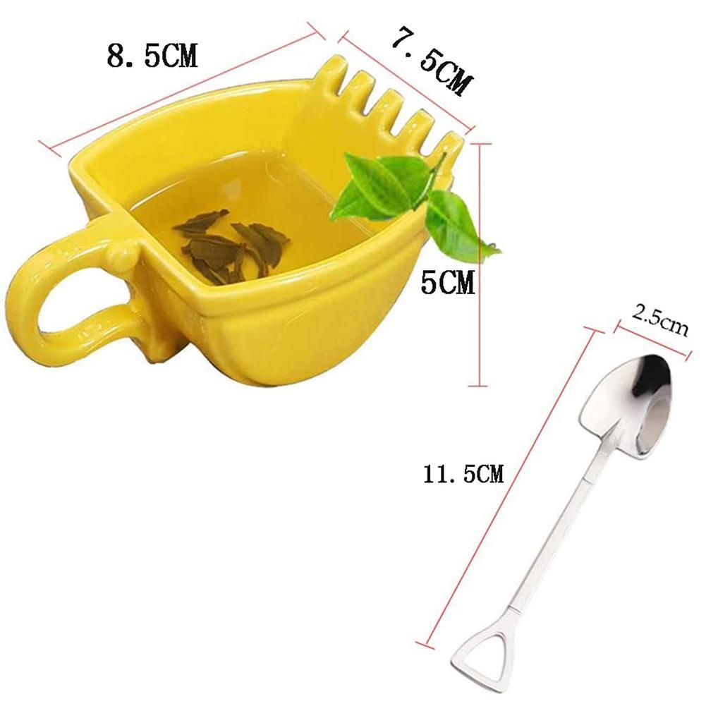 Excavator Bucket Mug by Style's Bug (+ Shovel spoon) - Style's Bug