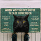 "Black Cat's Rules" mat by Style's Bug - Style's Bug