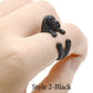 Realistic Basset Hound ring - Style's Bug Black