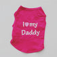 I Love my Mommy/Daddy pet t-shirts by Style's Bug - Style's Bug Rose Red - Dad / L
