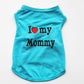 I Love my Mommy/Daddy pet t-shirts by Style's Bug - Style's Bug Sky blue - mom / L