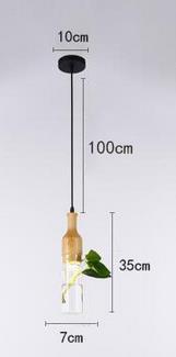 Modern plant bottle lights by Style's Bug - Style's Bug 1 bulb head + round base