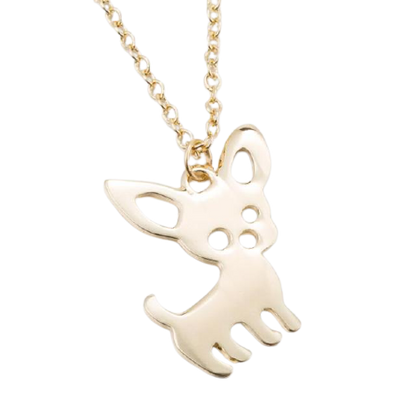 Chihuahua necklace (2pcs pack) - Style's Bug Gold