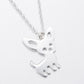 Chihuahua necklace (2pcs pack) - Style's Bug Silver