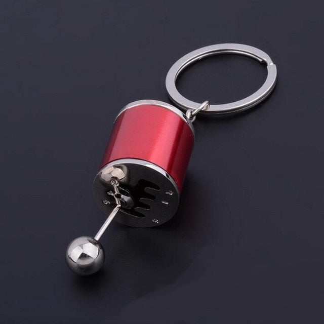 Movable Gear Shift Key chain - Style's Bug Red