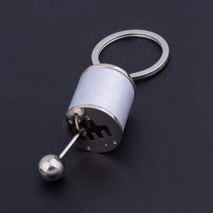 Movable Gear Shift Key chain - Style's Bug Silver