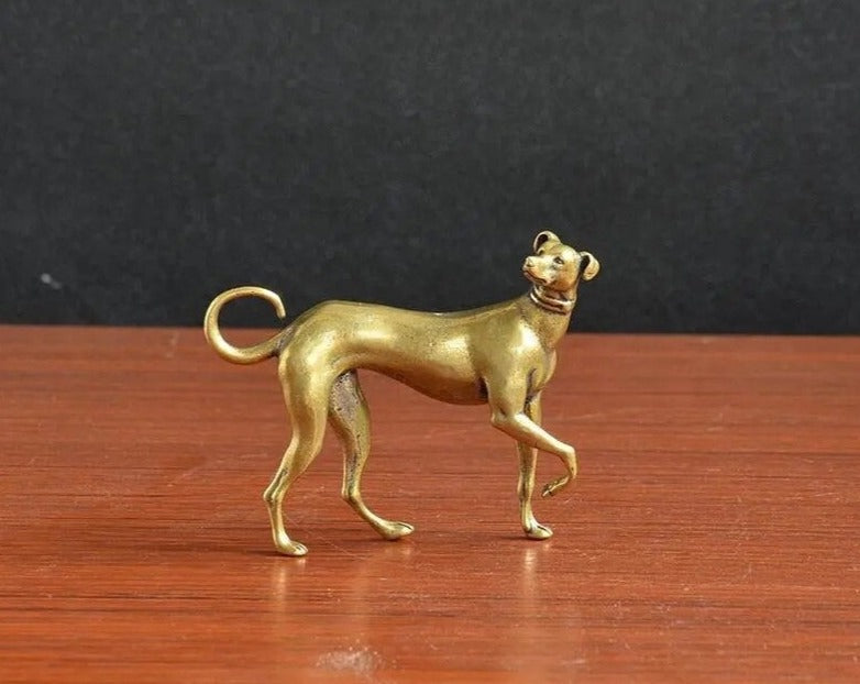 Brass Whippets/Greyhounds by Style's Bug - Style's Bug 2 x Standing statues