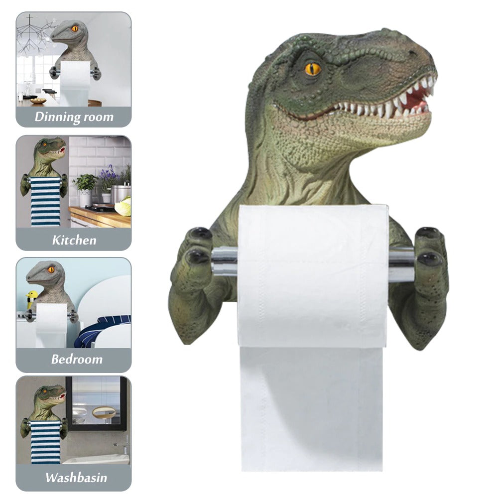 "ToiletPaperSaurs" Bathroom racks - Style's Bug T-rex