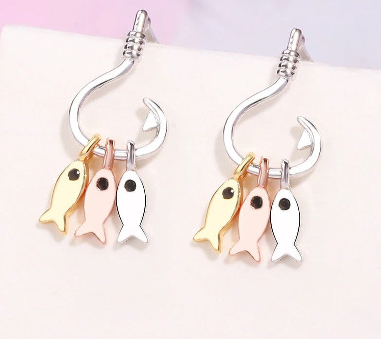 Fish Hook Earrings by Style's Bug - Style's Bug Colored